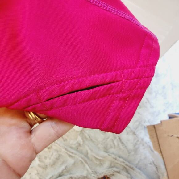 BROOKS JACKET DARK PINK ZIP FRONT ZIP POCKETS MED - Picture 8 of 8